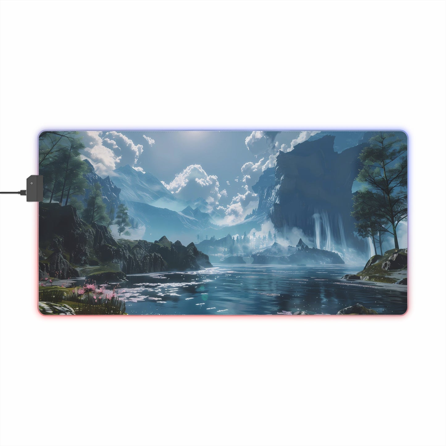 RGB Gaming Mouse Pad ( Anime River Sight )