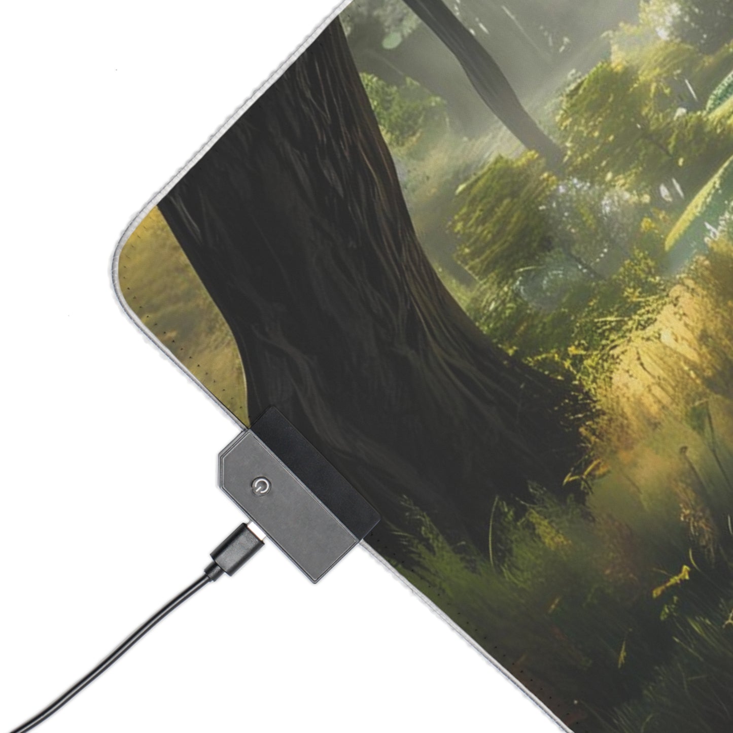 RGB Gaming Mouse Pad ( Calming Forest With Lake)