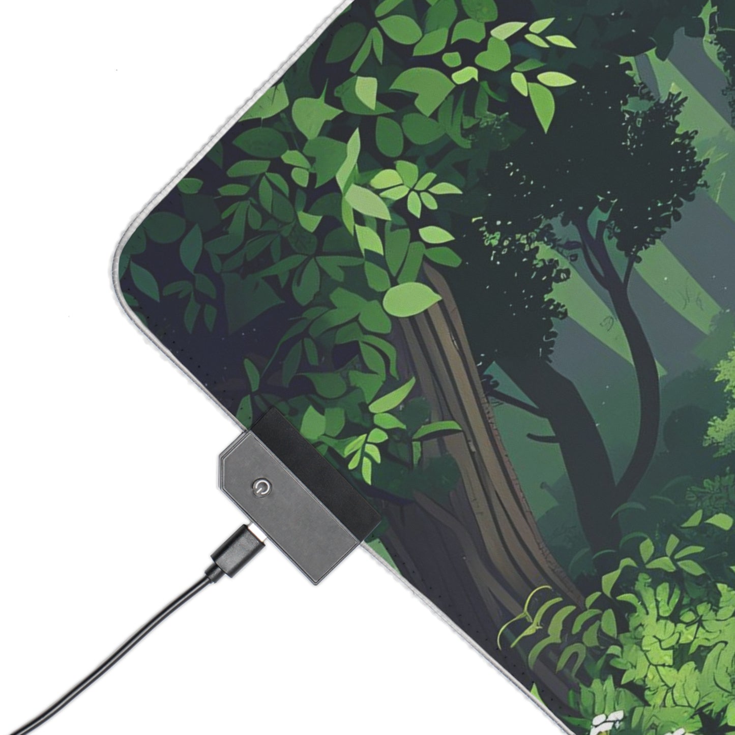 RGB Gaming Mouse Pad ( Bright Green Forest )