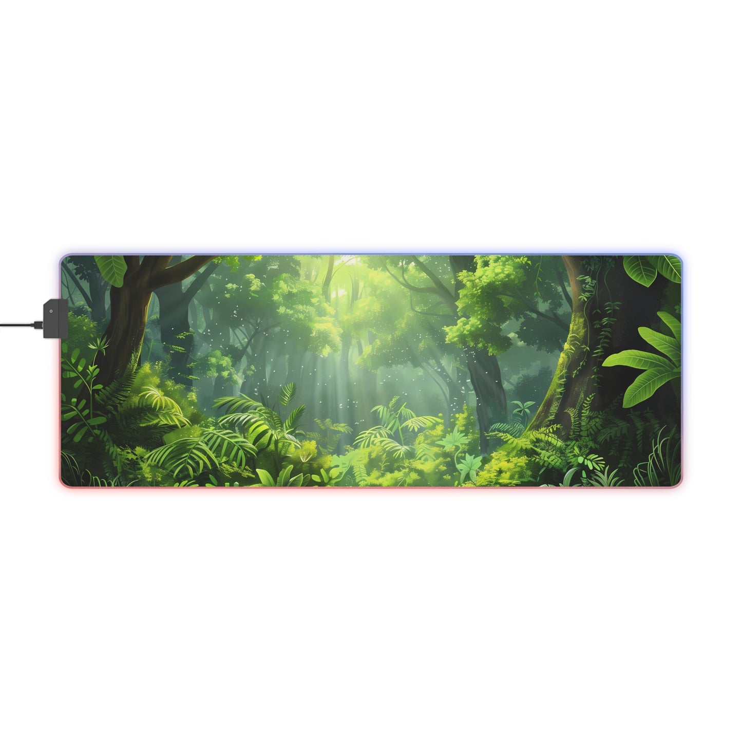 RGB Gaming/Office Mouse Pad ( Bright Colorful Jungle )