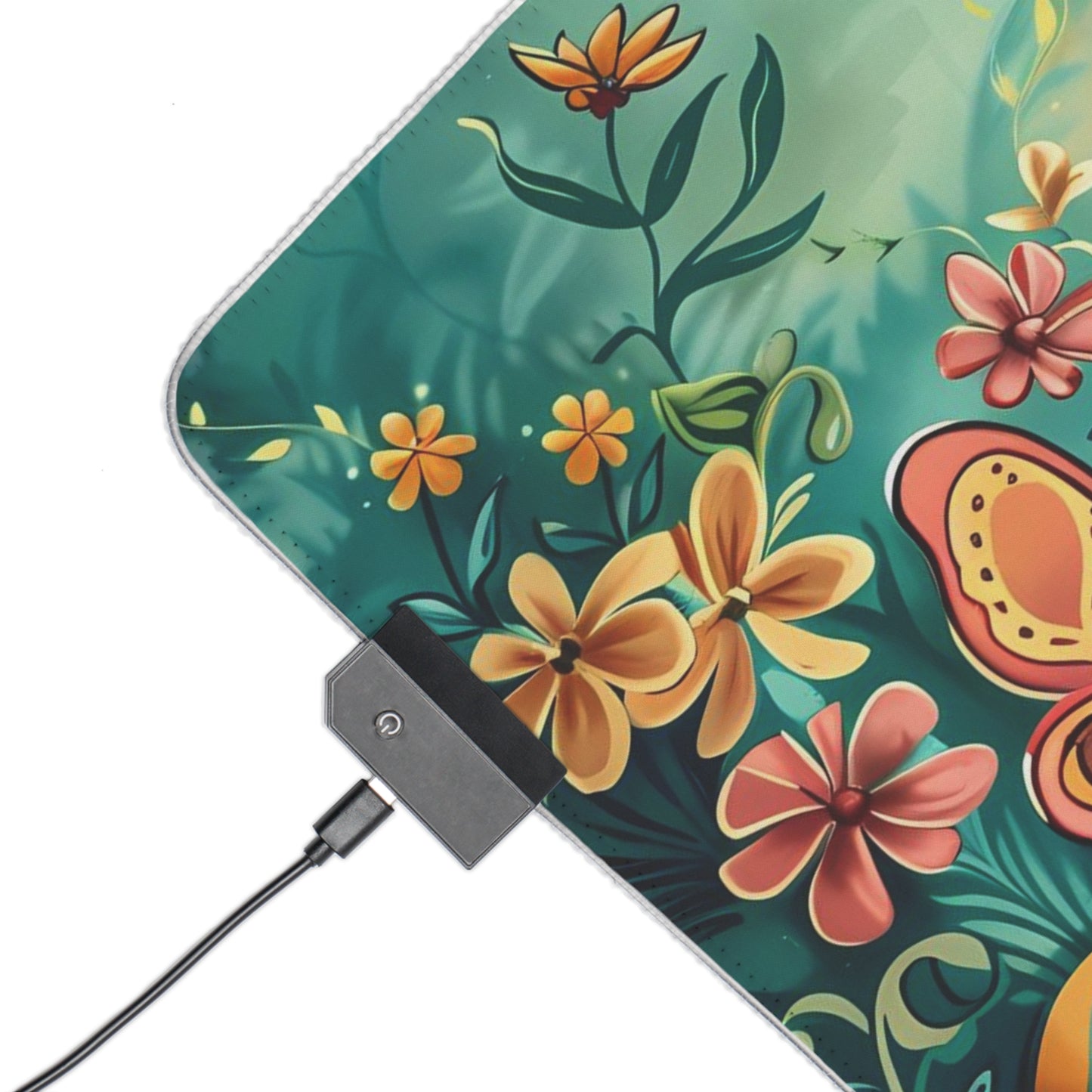 RGB Gaming/Office Mouse Pad ( Easter Eggs Classic Look With Butterfly's )