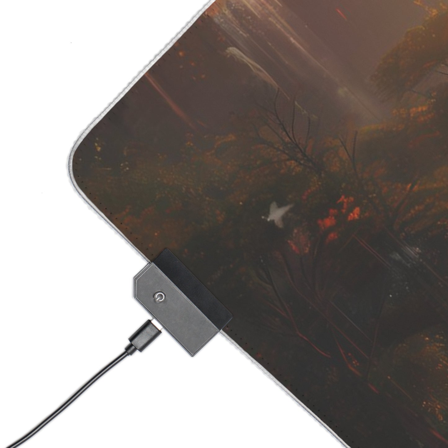 RGB Gaming Mouse Pad ( Amazing Forest With Sunset )