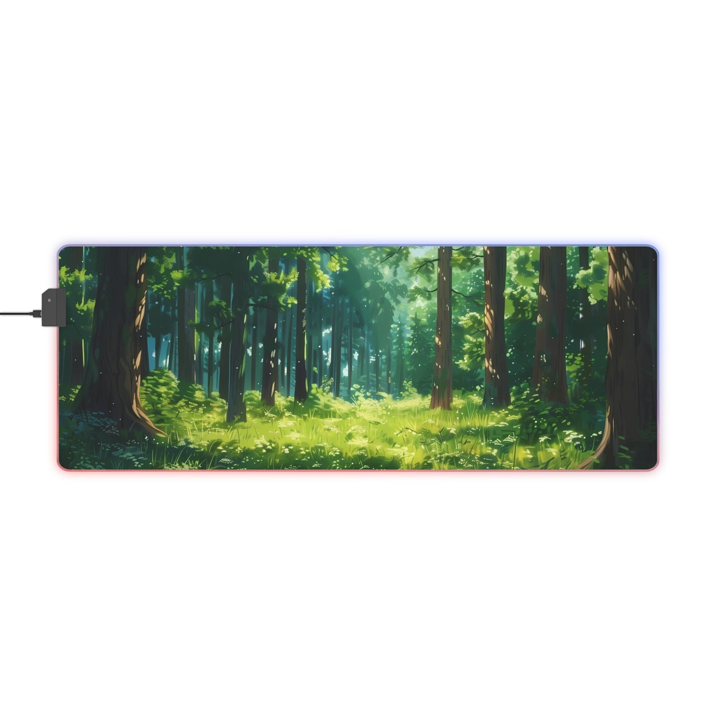 RGB Gaming Mouse Pad ( Forest With a lot of Green )