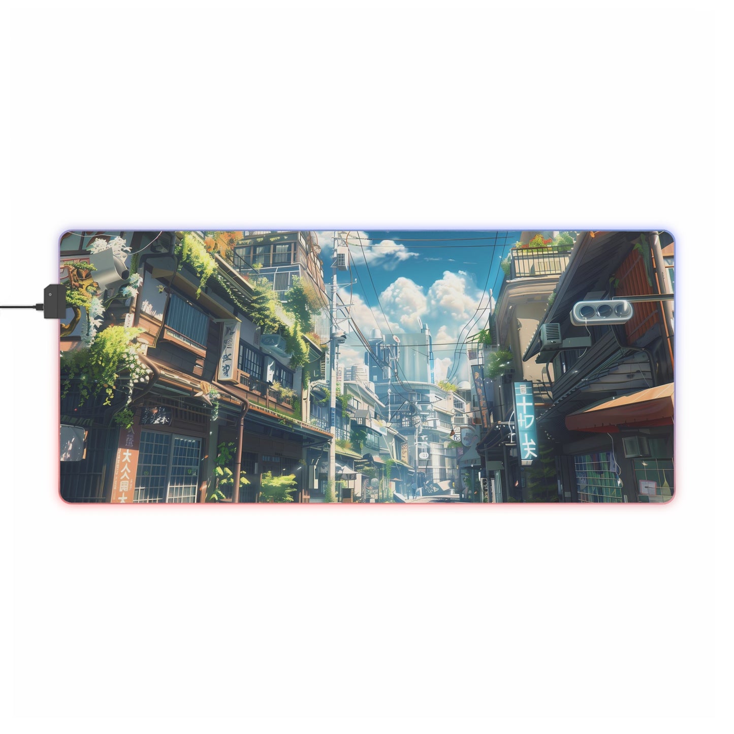 RGB Gaming Mouse Pad ( Chill Anime City)