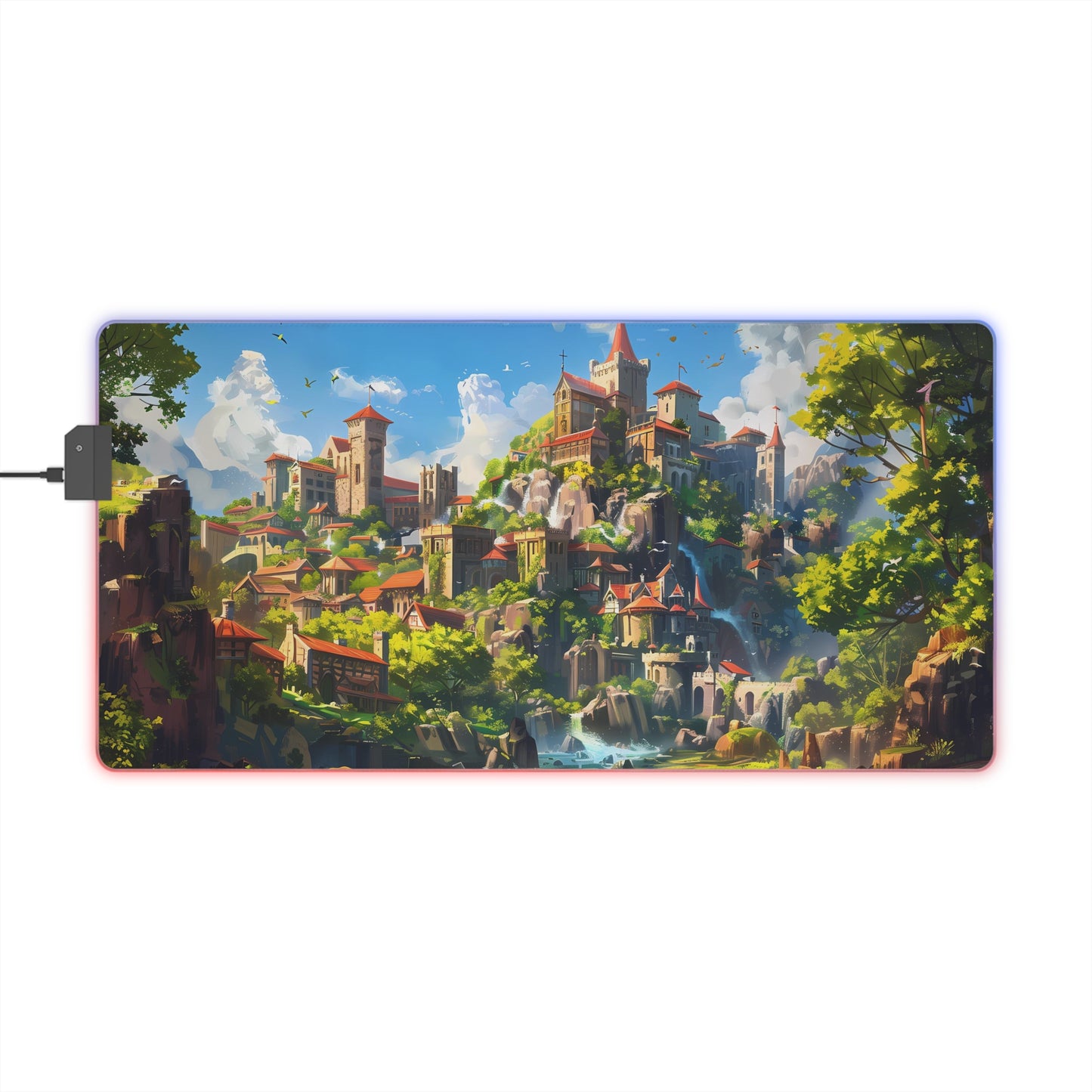 RGB Gaming Mouse Pad ( Castle Village )
