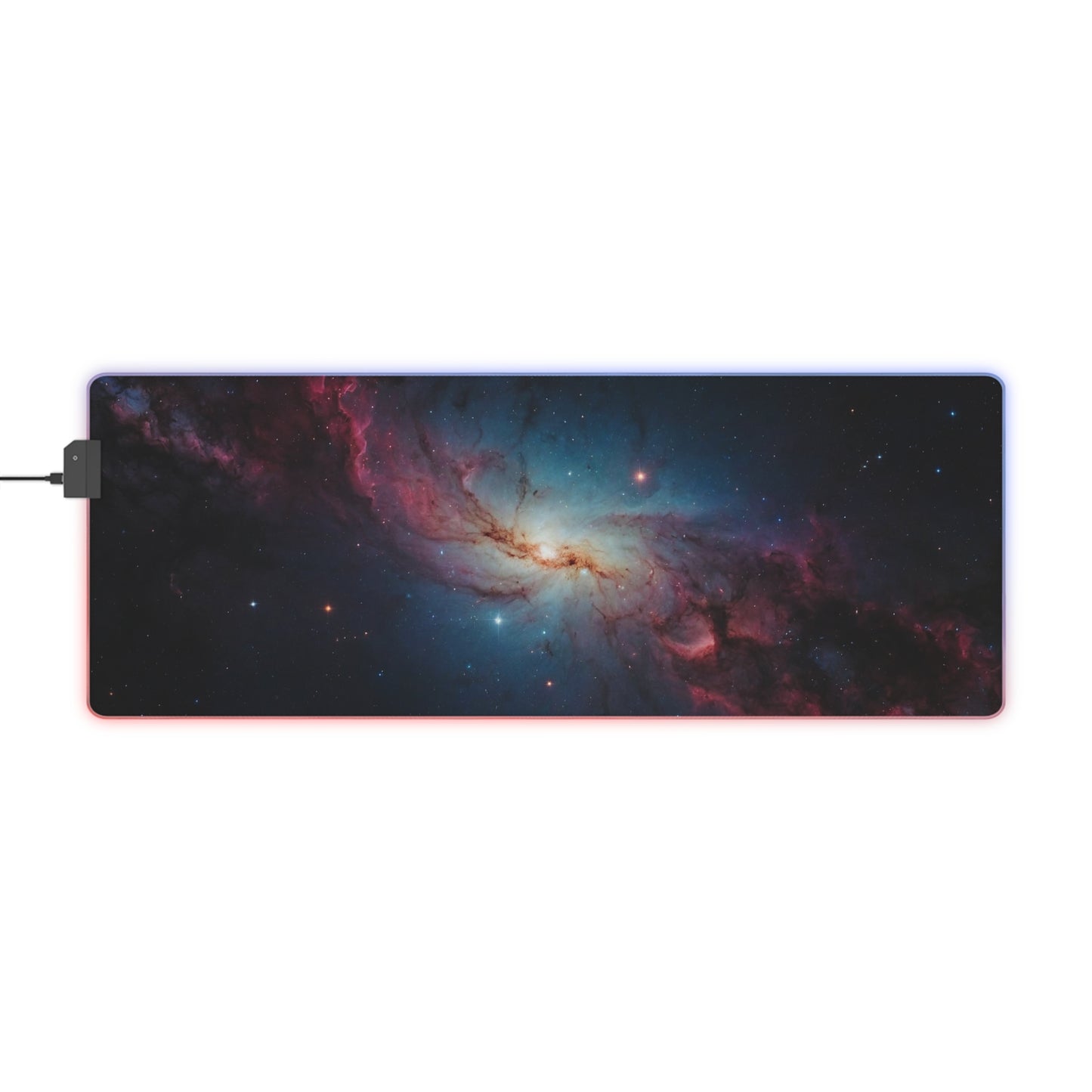RGB Gaming Mouse Pad (Galaxy in Deep Space)