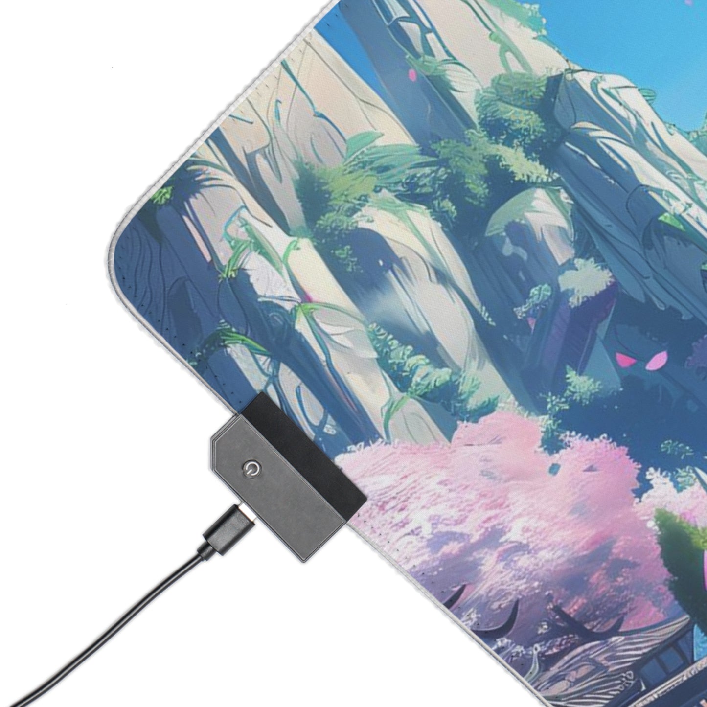 RGB Gaming Mouse Pad ( Fantasy City In The Mountains )