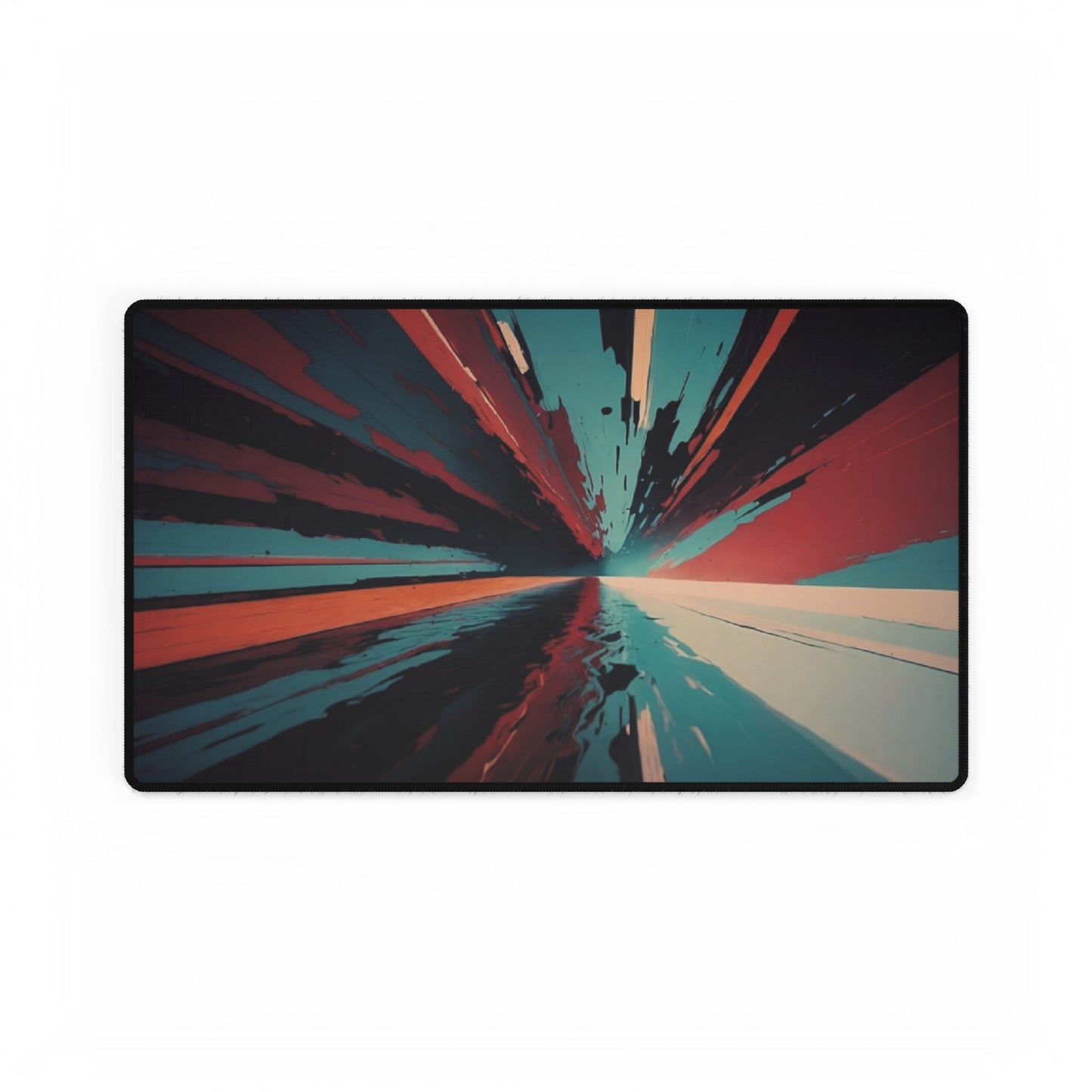 Office Desk Mat With Abstract Colors