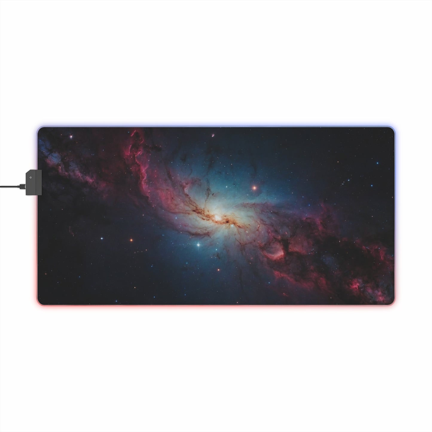 RGB Gaming Mouse Pad (Galaxy in Deep Space)
