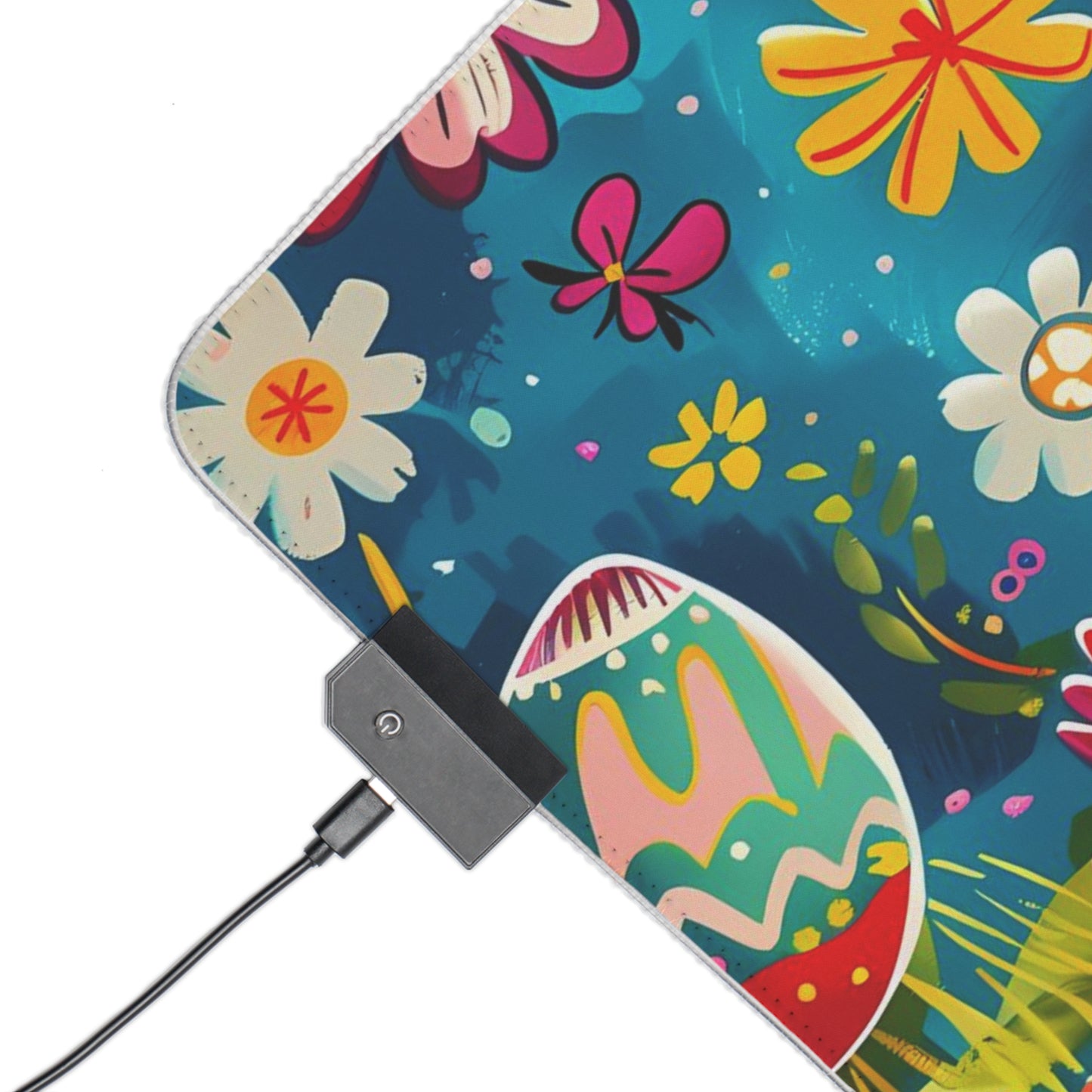 RGB Gaming/Office Mouse Pad ( Easter Eggs With Funny Bunny )