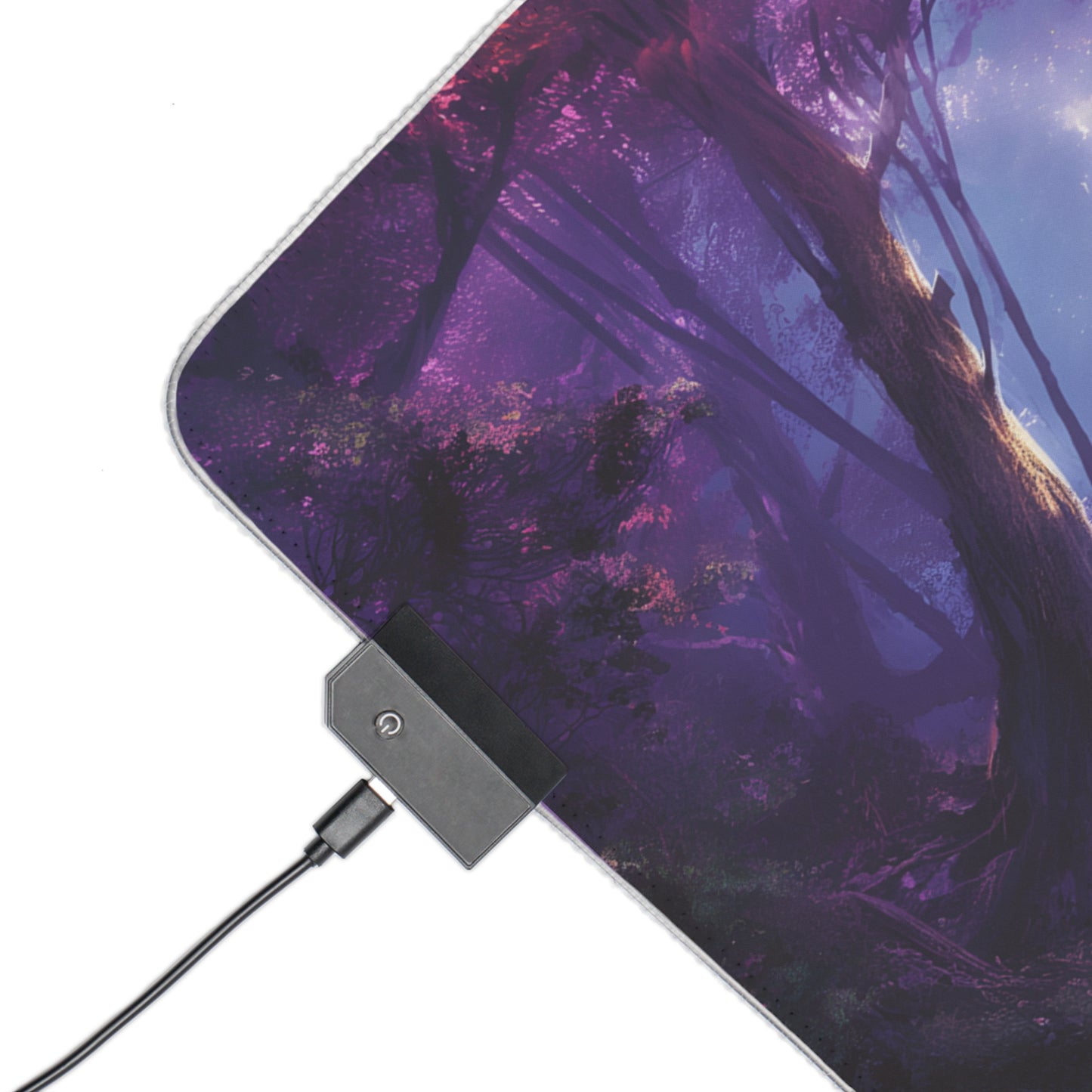 RGB Gaming Mouse Pad (Purple Fantasy Nature)