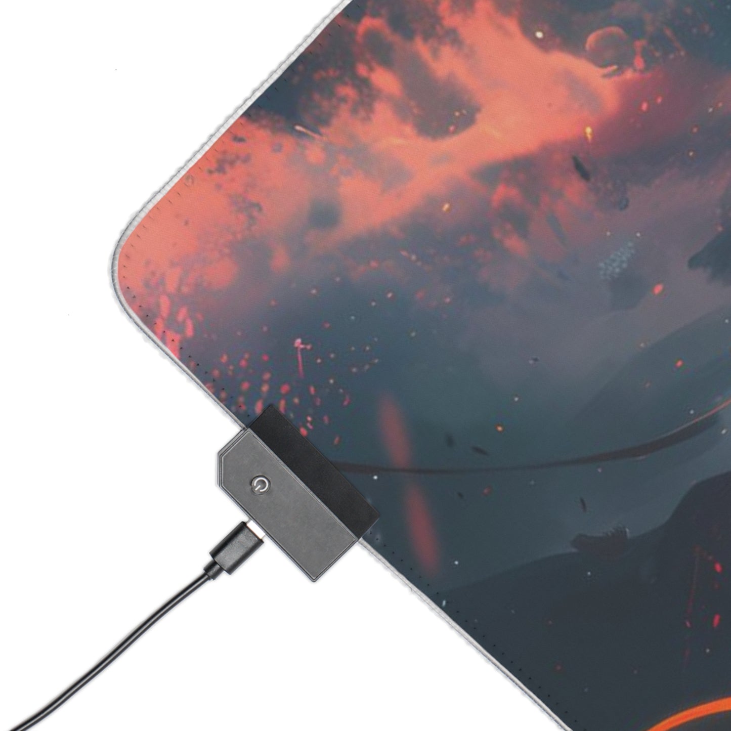 RGB Gaming Mouse Pad ( Nice Katana Effect With Samurai)