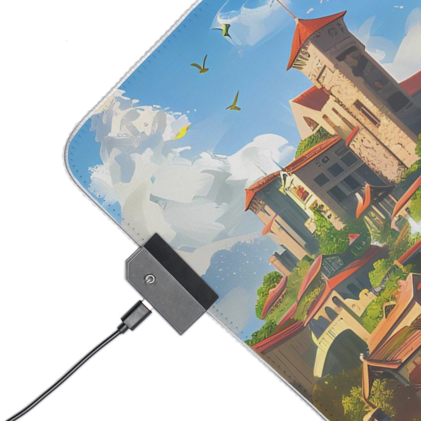RGB Gaming Mouse Pad ( Castle Village )