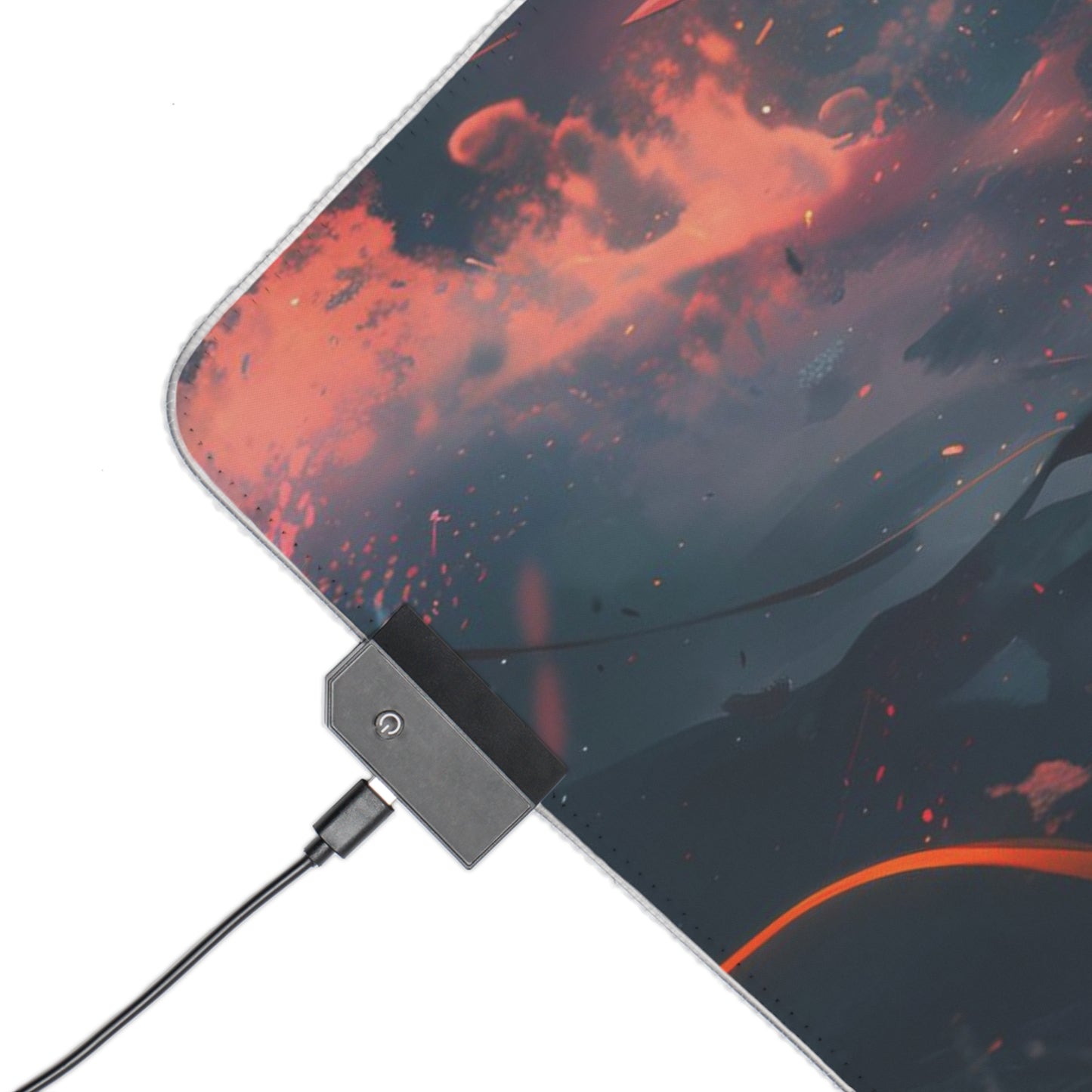 RGB Gaming Mouse Pad ( Nice Katana Effect With Samurai)
