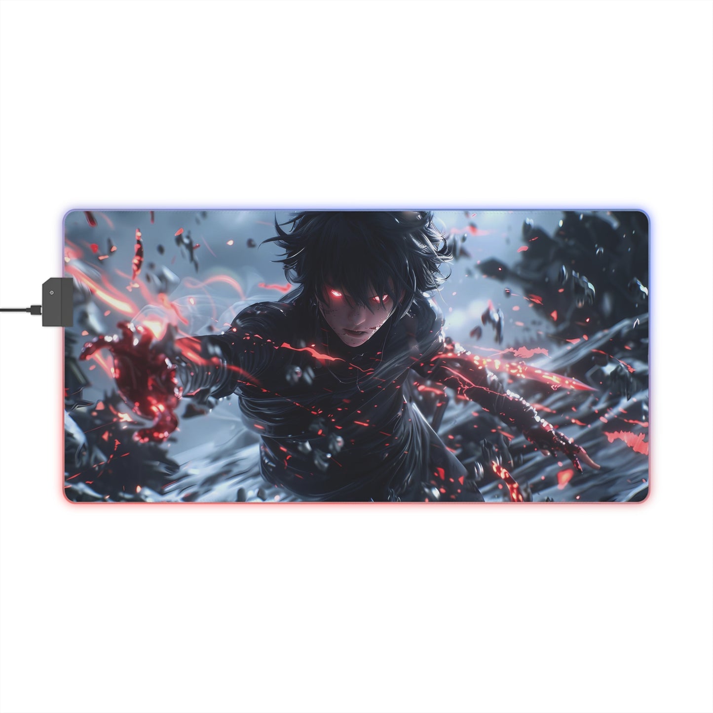 RGB Gaming Mouse Pad ( Super Hero Red Energy )