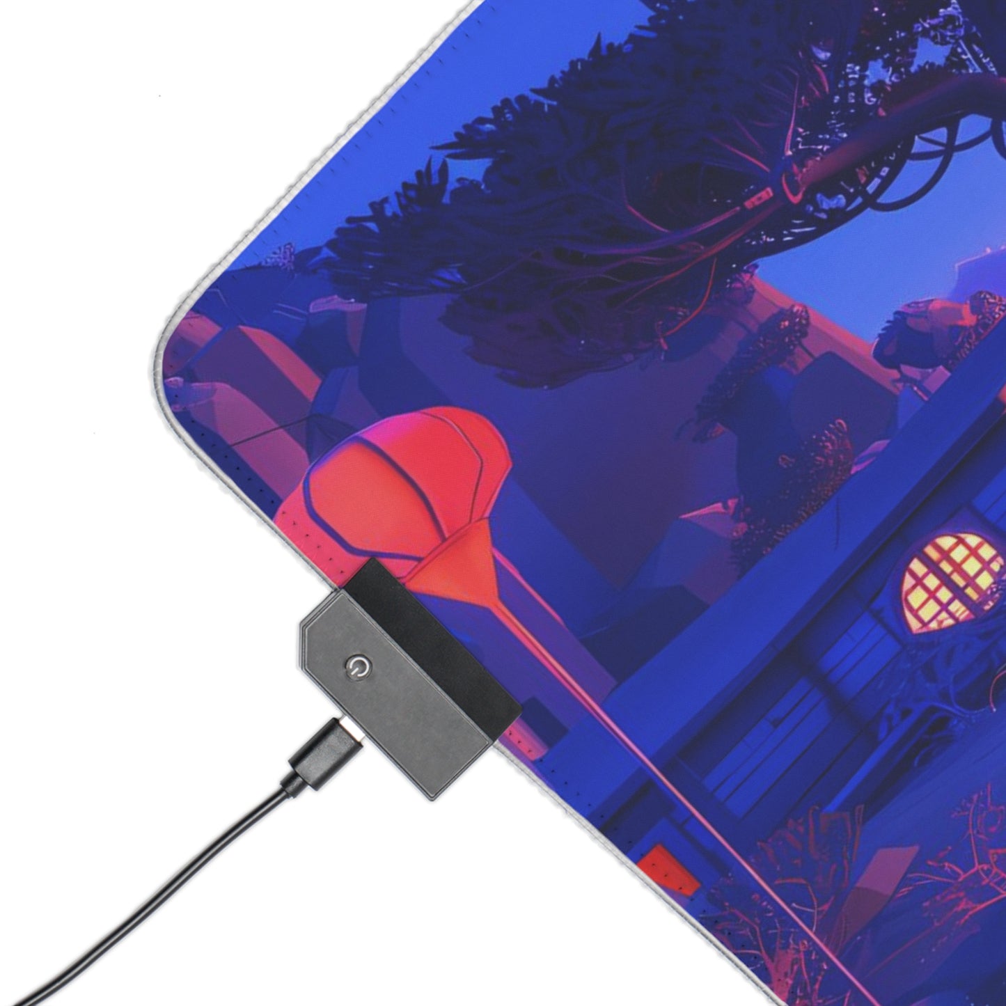 RGB Gaming Mouse Pad (Relaxing Purple Fantasy World)