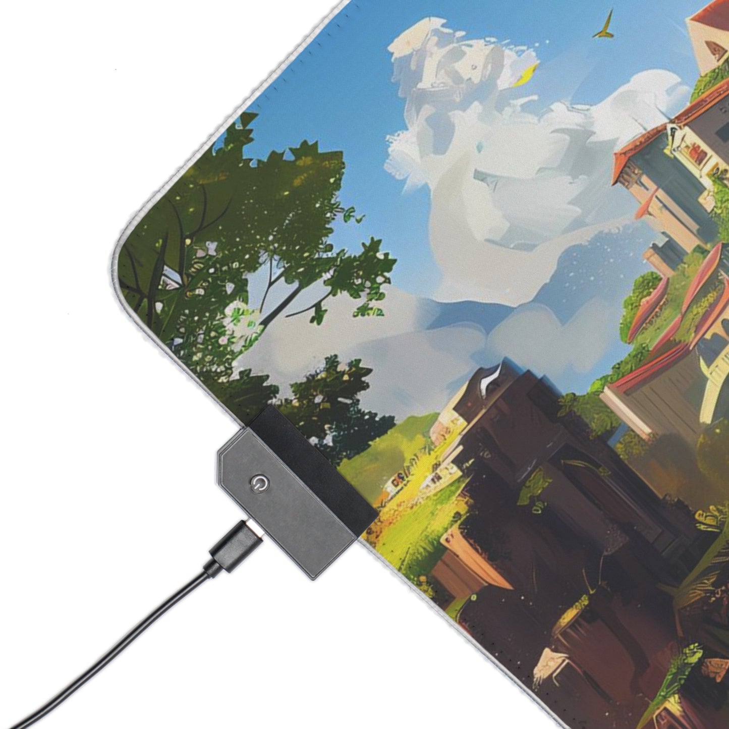 RGB Gaming Mouse Pad ( Castle Village )