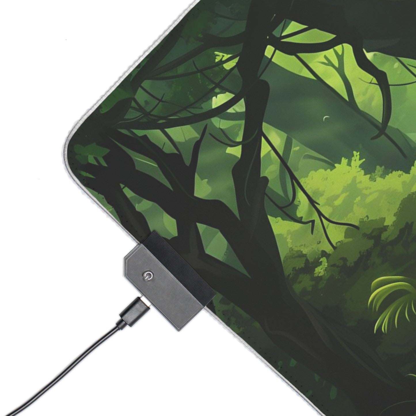 RGB Gaming Mouse Pad ( Relaxing Jungle With Sunlight )