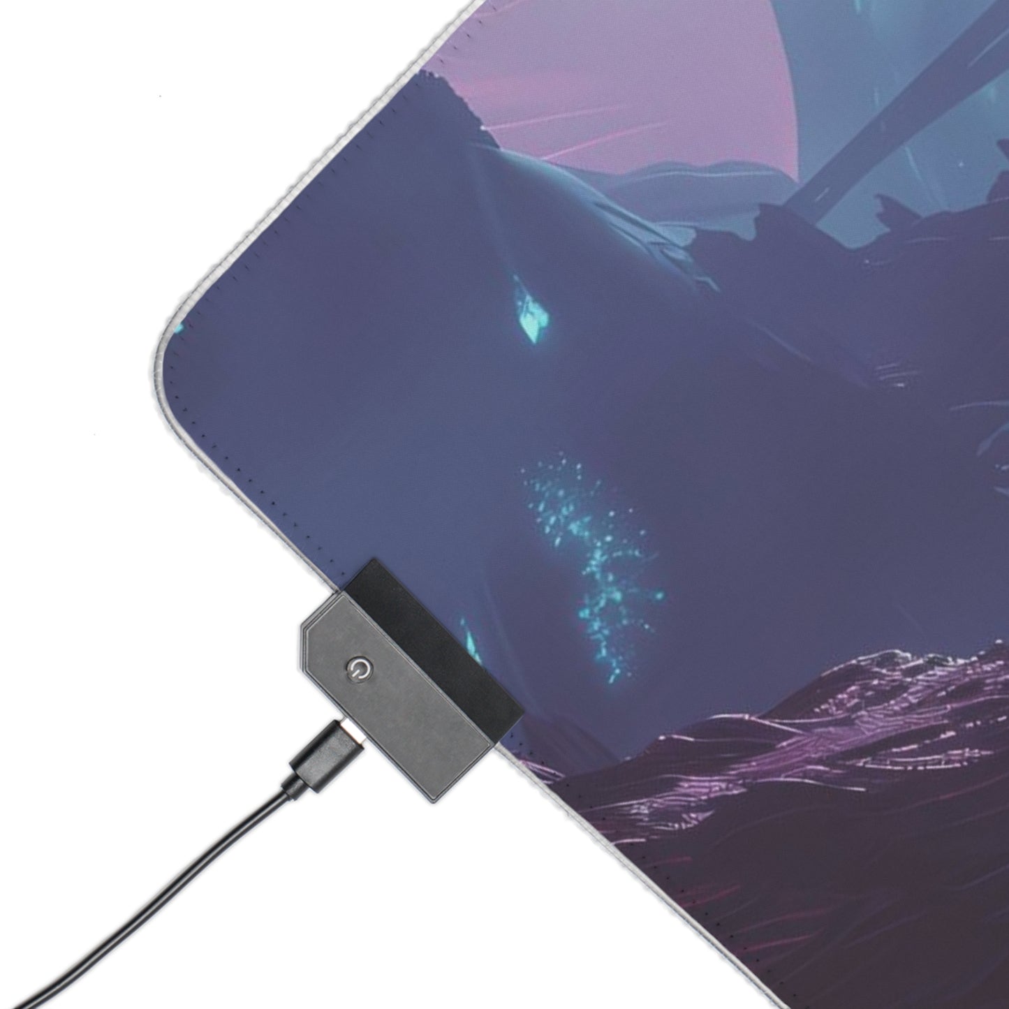 RGB Gaming Mouse Pad (Virtual World With Sci-Fi Car)