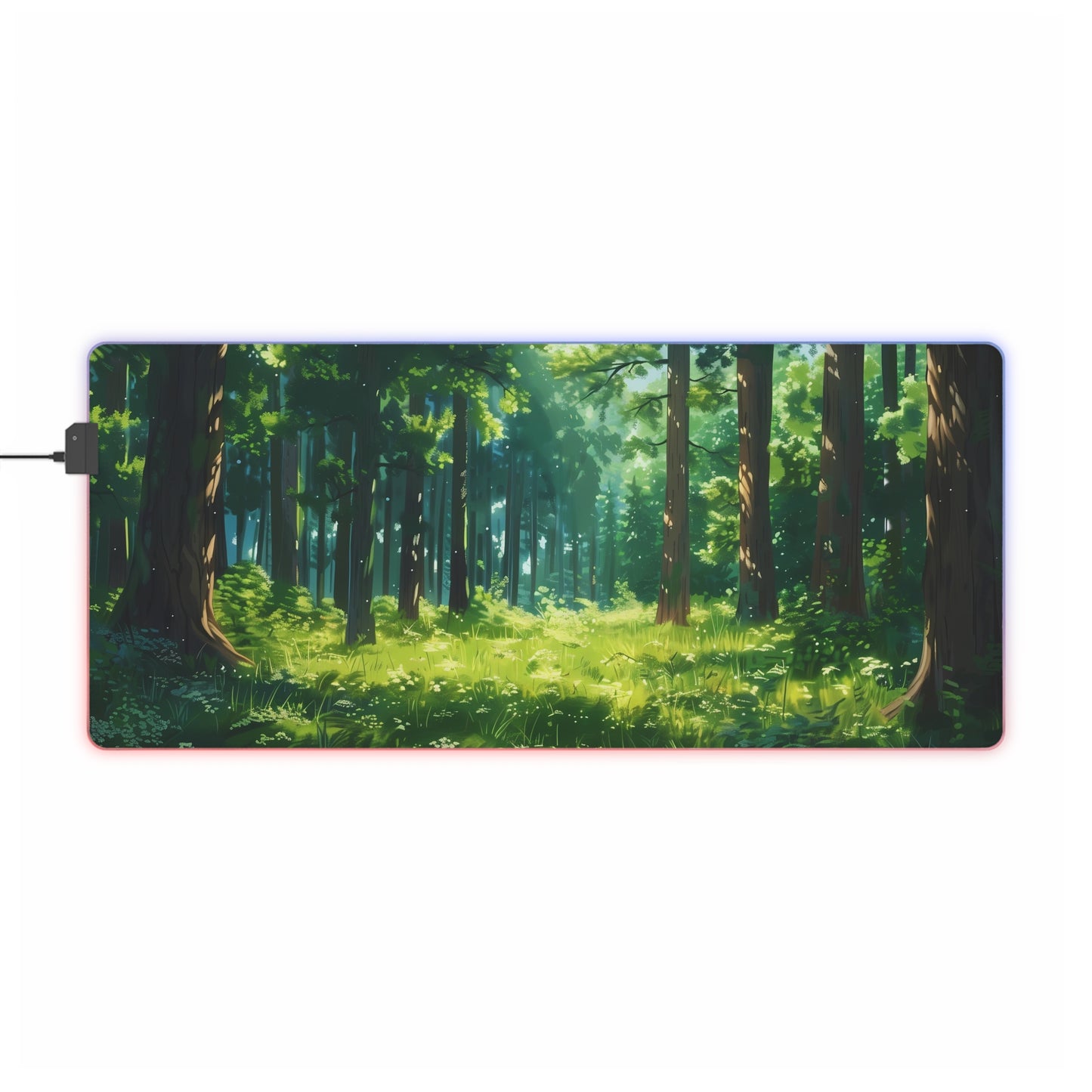 RGB Gaming Mouse Pad ( Forest With a lot of Green )