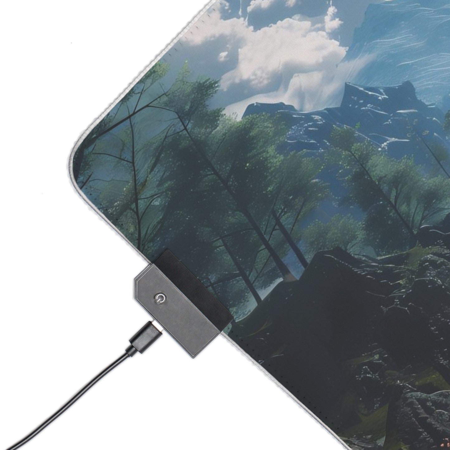 RGB Gaming Mouse Pad ( Anime River Sight )