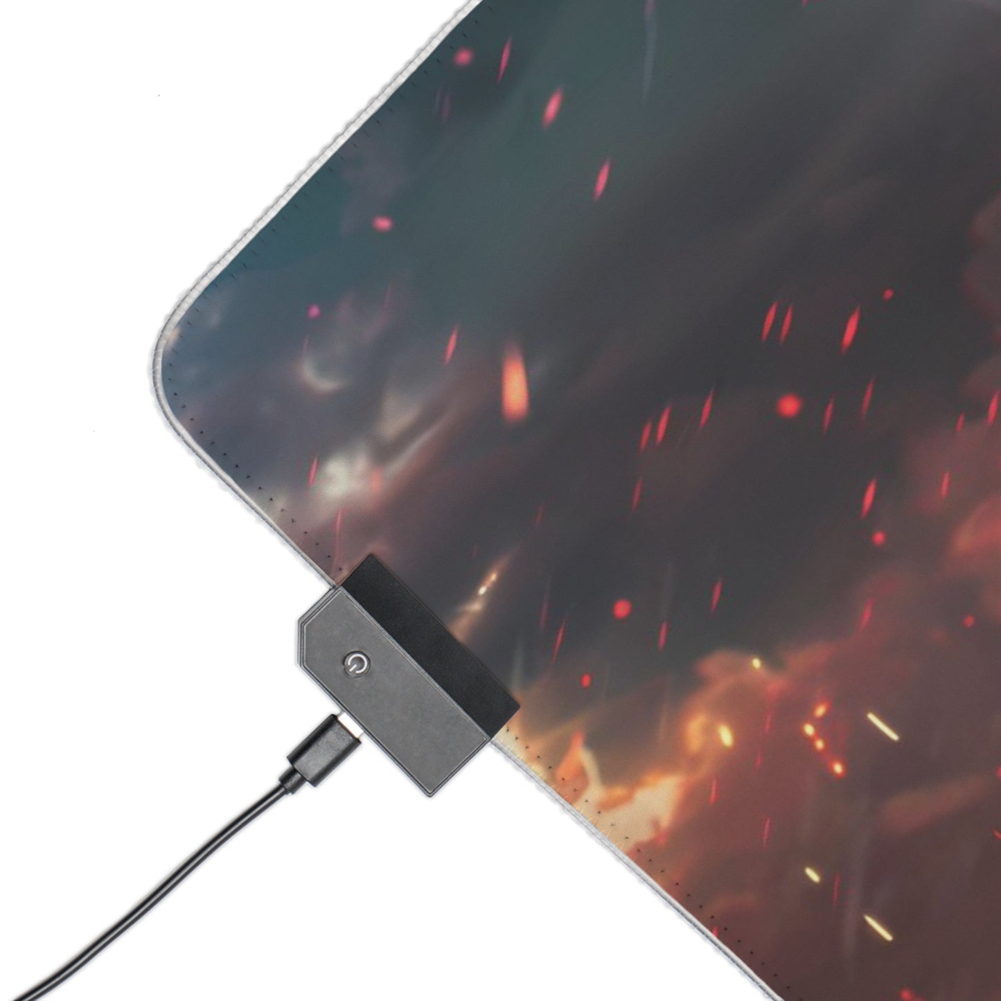 RGB Gaming Mouse Pad ( Samurai With Fire Katana )