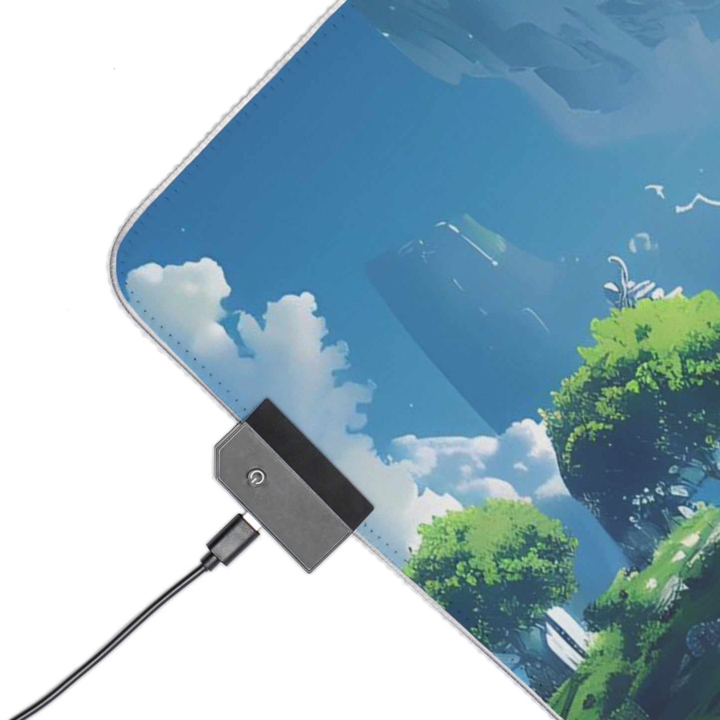 RGB Gaming Mouse Pad ( Floating Islands Anime Style )