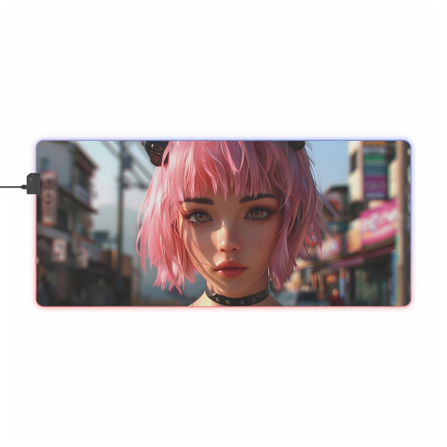 RGB Gaming Mouse Pad ( Realistic Anime Girl )