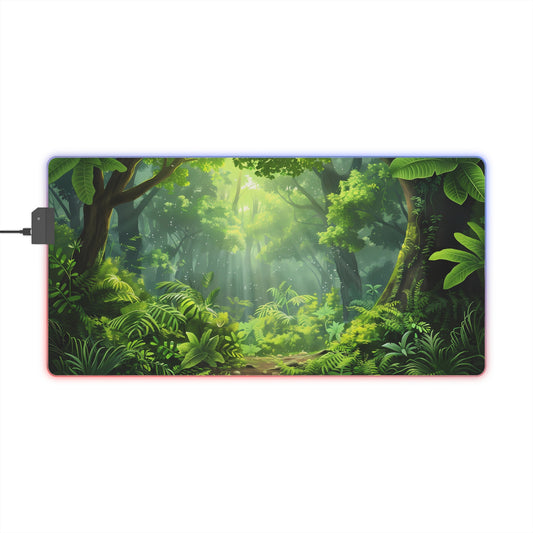 RGB Gaming/Office Mouse Pad ( Bright Colorful Jungle )