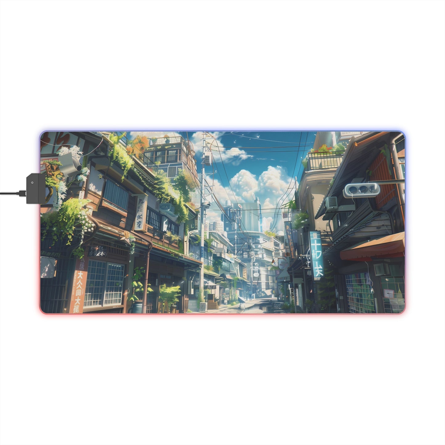 RGB Gaming Mouse Pad ( Chill Anime City)