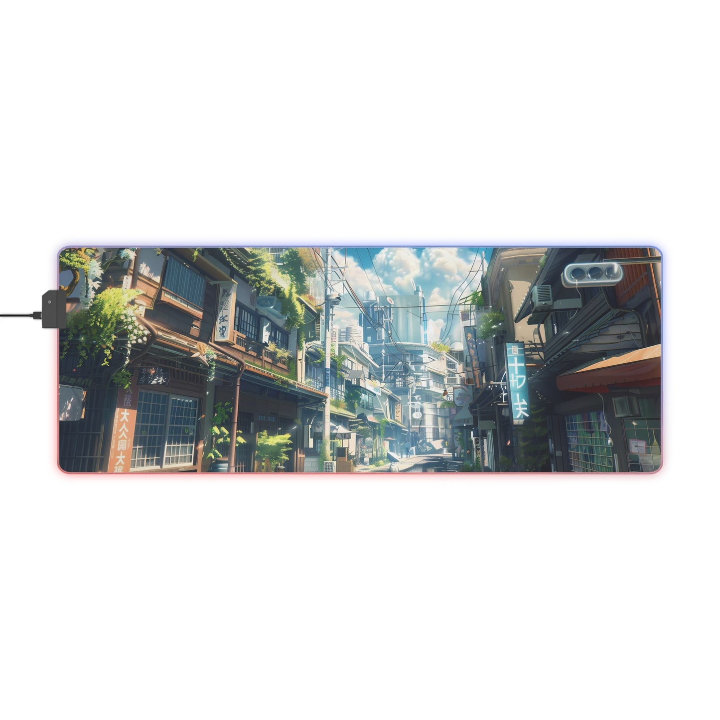 RGB Gaming Mouse Pad ( Chill Anime City)