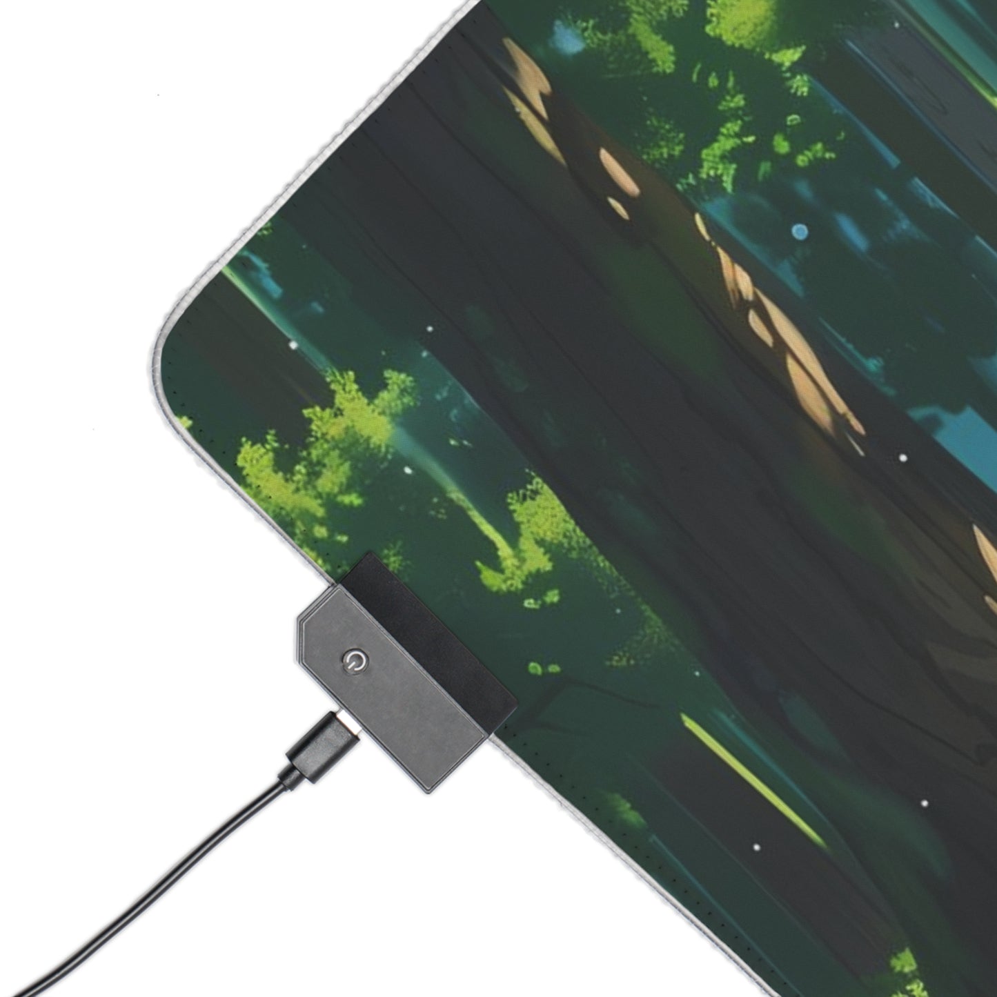 RGB Gaming Mouse Pad ( Forest With a lot of Green )