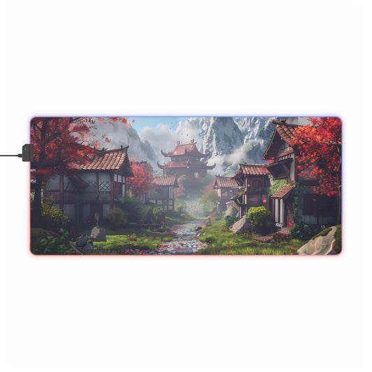 RGB Gaming Mouse Pad ( Anime Style Village )