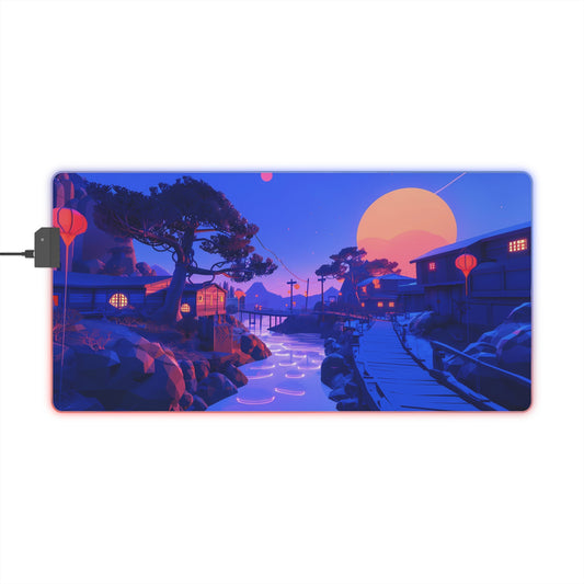 RGB Gaming Mouse Pad (Relaxing Purple Fantasy World)