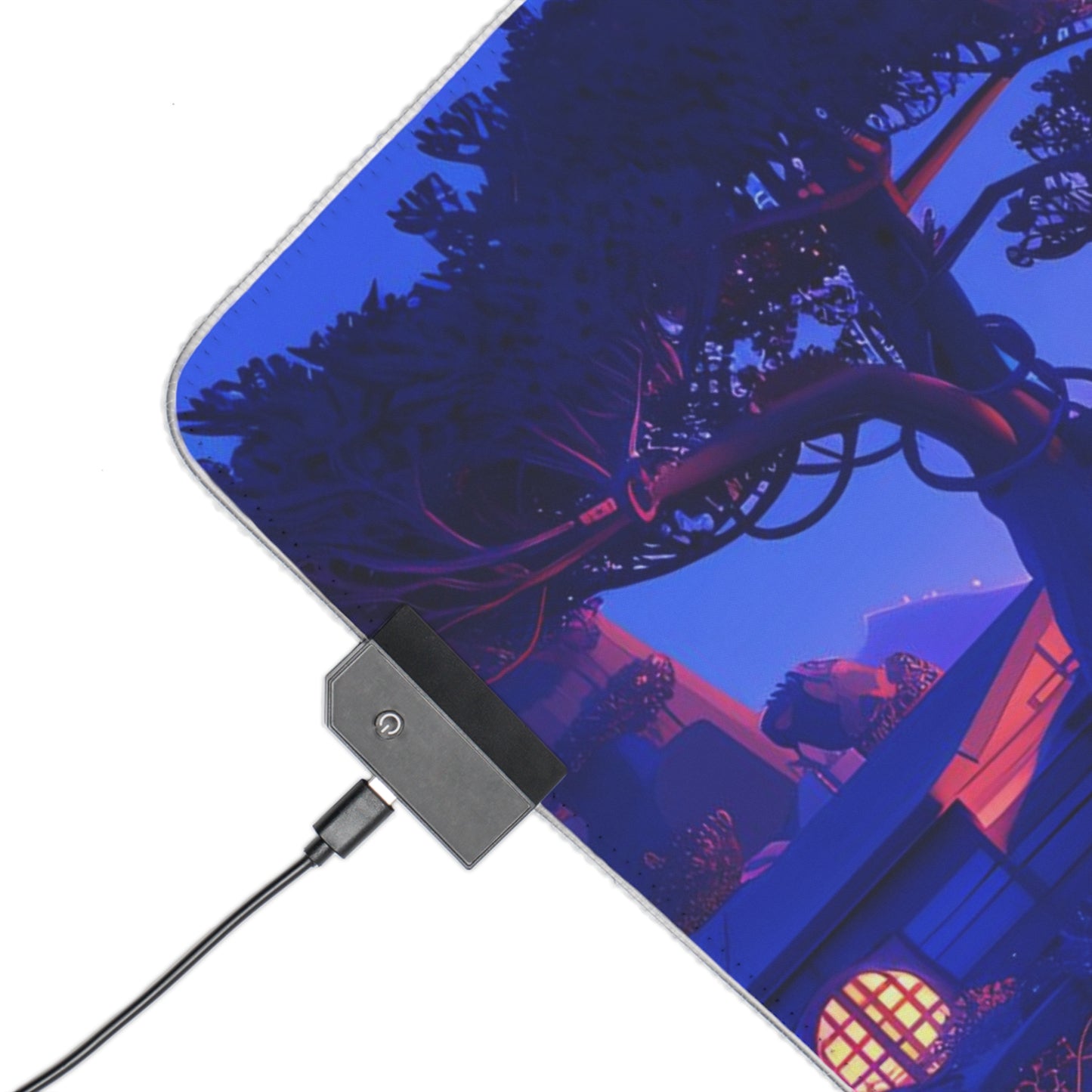 RGB Gaming Mouse Pad (Relaxing Purple Fantasy World)