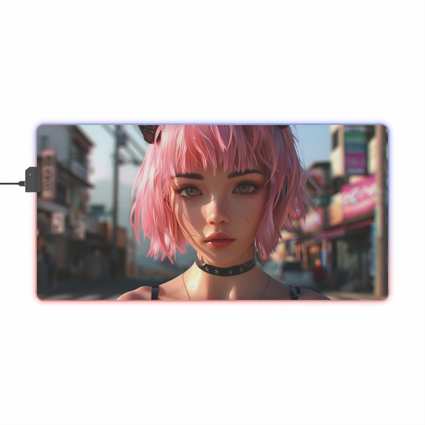 RGB Gaming Mouse Pad ( Realistic Anime Girl )