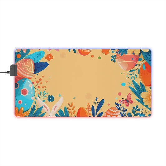 RGB Gaming/Office Mouse Pad ( Easter Bunny & Easter Eggs )