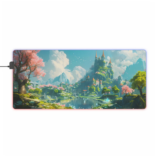 RGB/LED Gaming MousePad ( Fantasy World With Castle)