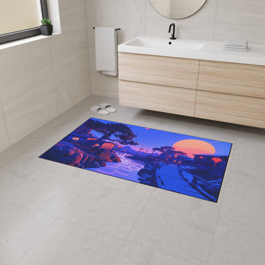 Heavy Duty Floor Mat (Relaxing Purple Fantasy World)
