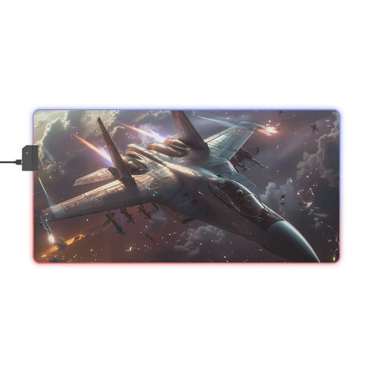 RGB Gaming Mouse Pad ( Fighter Jet In Sky )