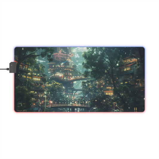 RGB Gaming Mouse Pad ( Nature City )