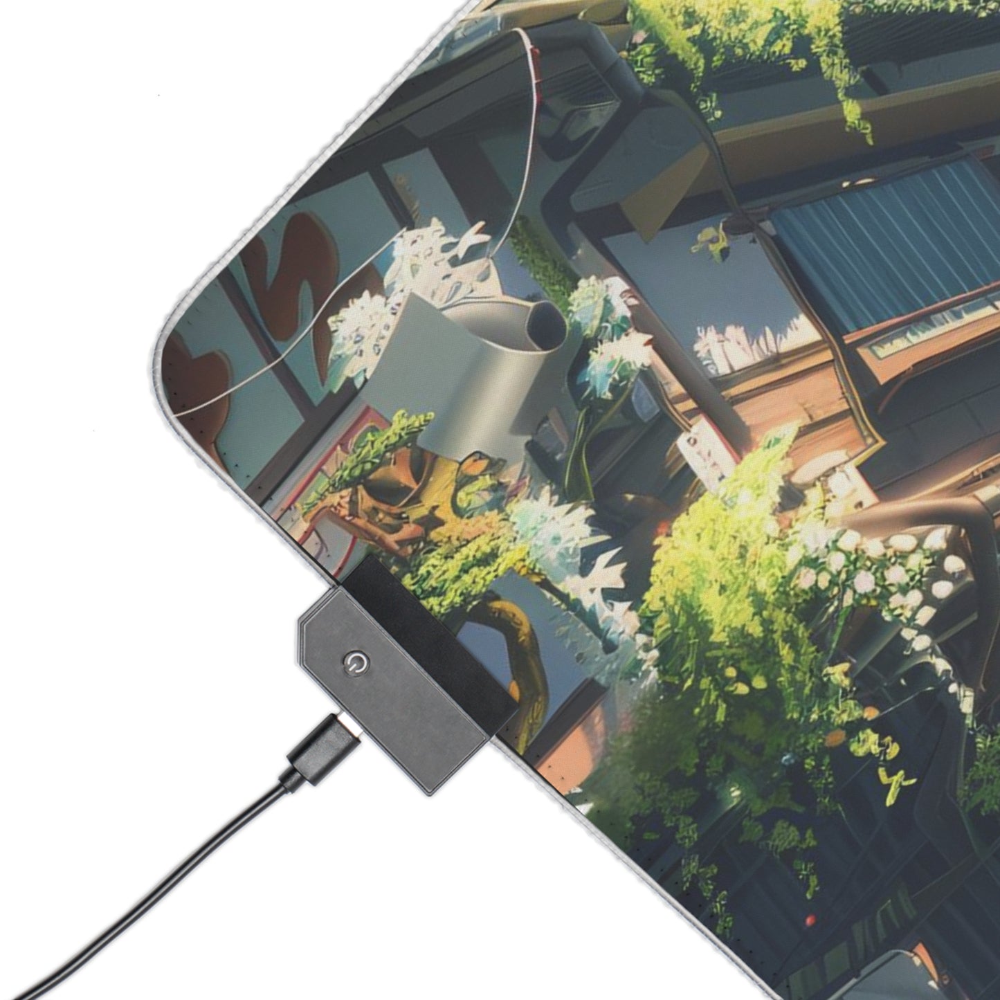 RGB Gaming Mouse Pad ( Chill Anime City)