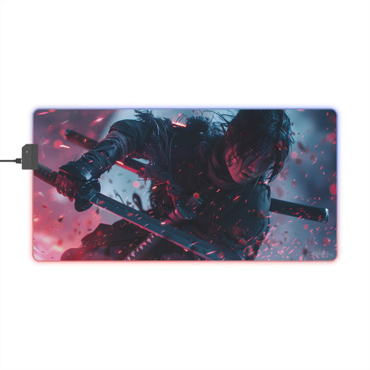 RGB Gaming Mouse Pad ( Samurai Fighter)