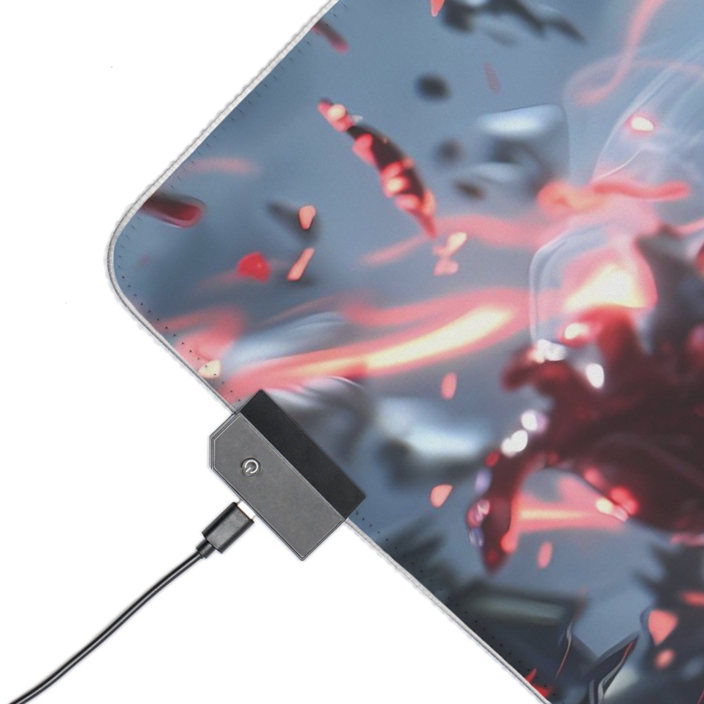 RGB Gaming Mouse Pad ( Super Hero Red Energy )