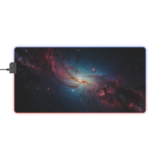 RGB Gaming Mouse Pad (Galaxy in Deep Space)