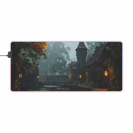 RGB Gaming Mouse Pad ( Peaceful Castle Garden )