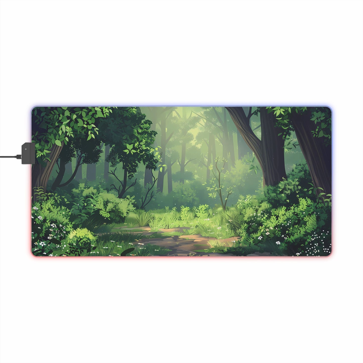 RGB Gaming Mouse Pad ( Bright Green Forest )
