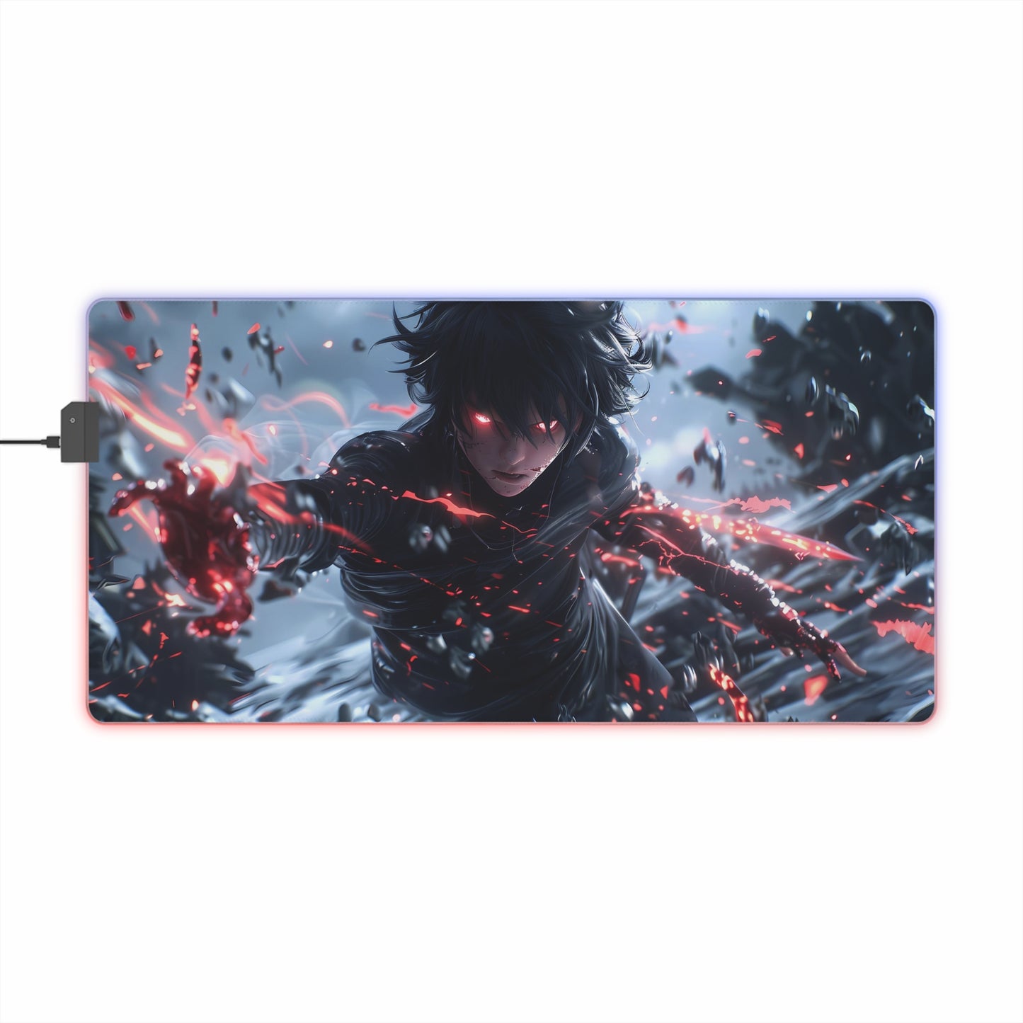 RGB Gaming Mouse Pad ( Super Hero Red Energy )