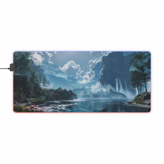RGB Gaming Mouse Pad ( Anime River Sight )