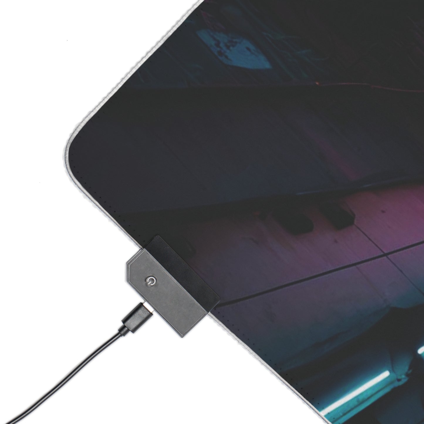 RGB Gaming Mouse Pad (Night Street Aesthetics)